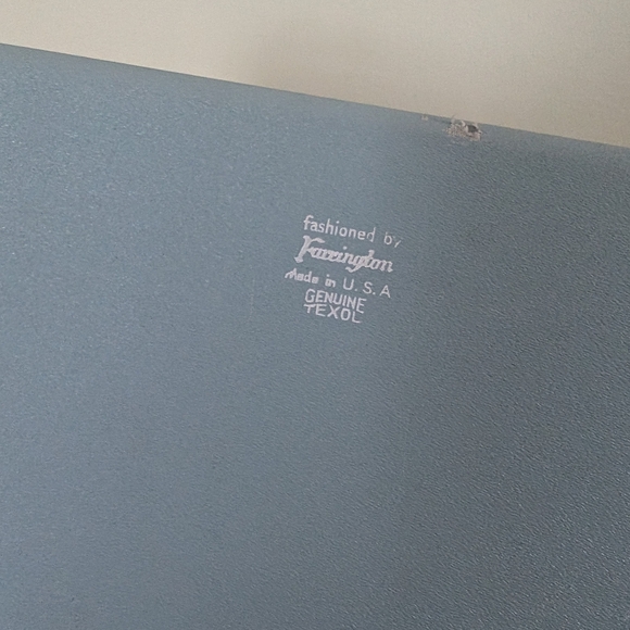 Vintage Gray Blue Floral Jewelry Box - Picture 9 of 13